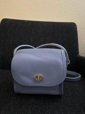 Vintage Coach Emmie Flap Periwinkle